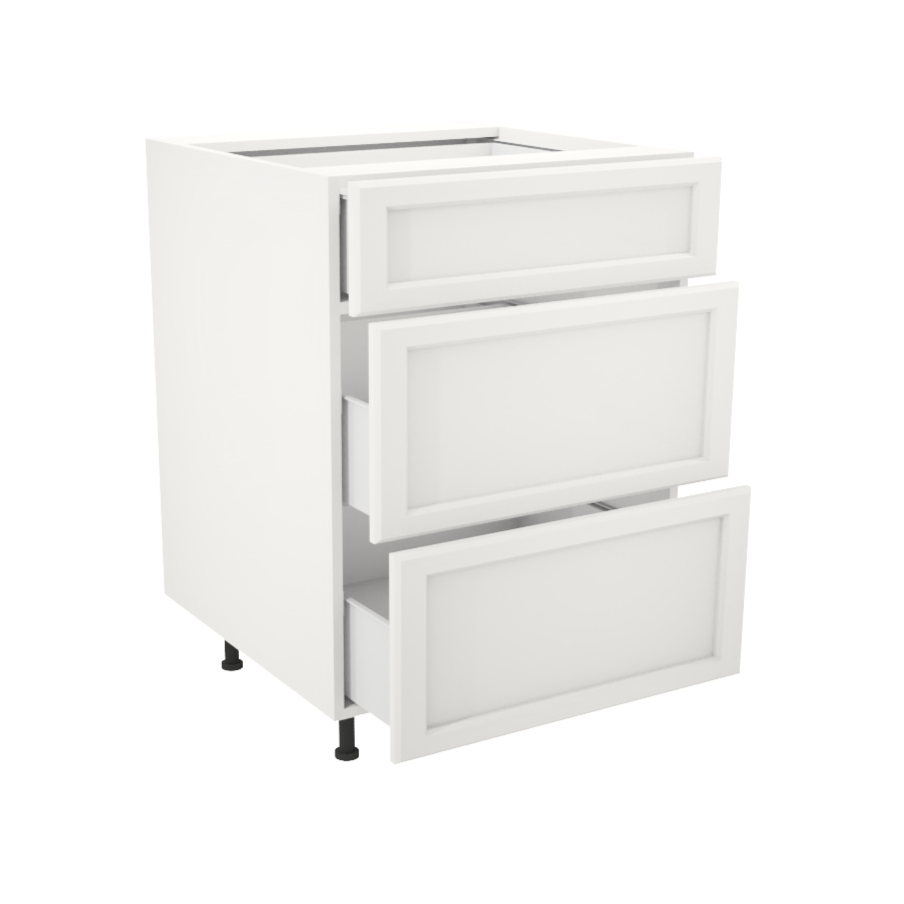 Armoire de cuisine du bas 3 tiroirs (24''L)