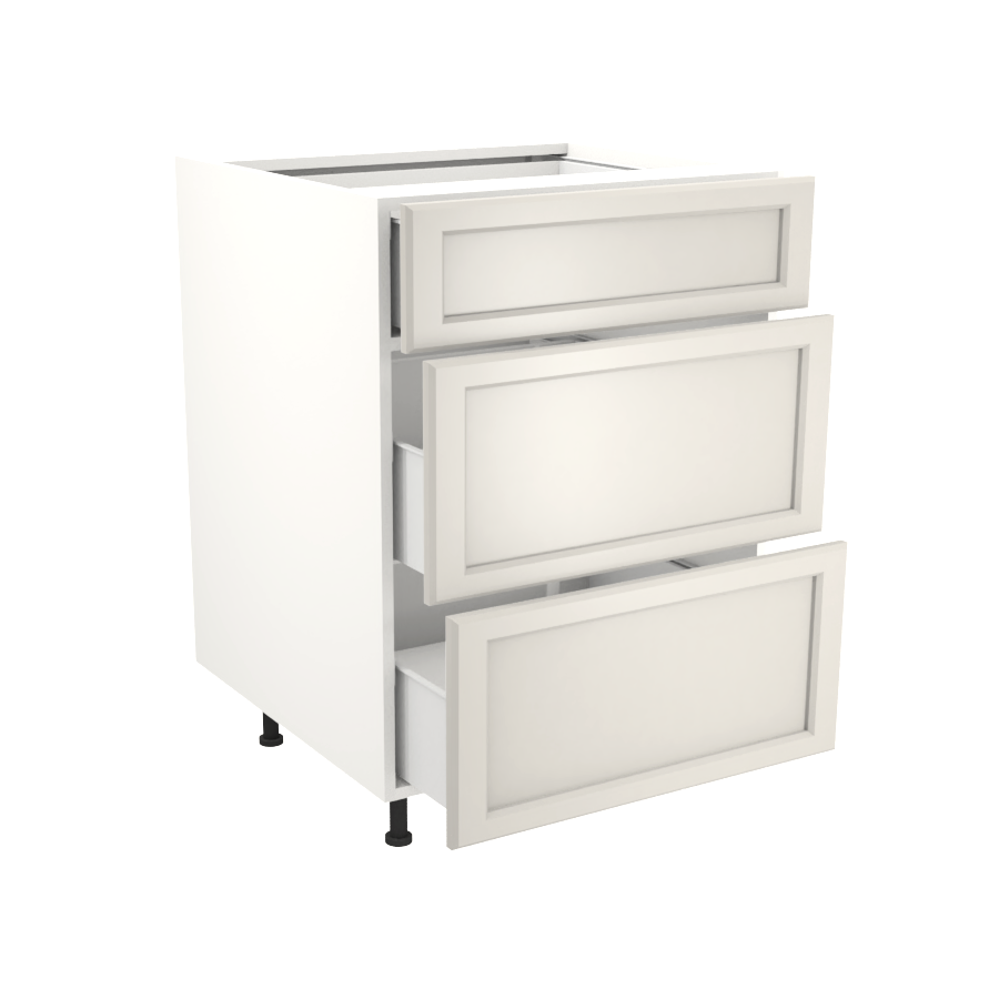 Armoire de cuisine du bas 3 tiroirs (24''L)
