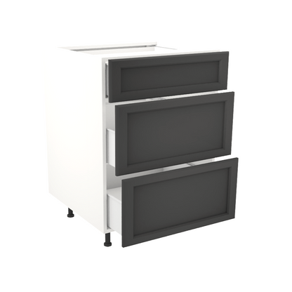 Armoire de cuisine du bas 3 tiroirs (24''L)