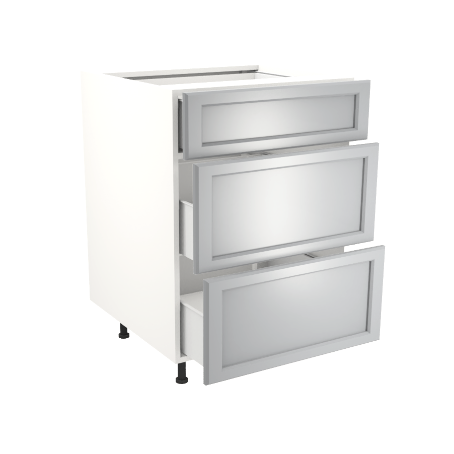 Armoire de cuisine du bas 3 tiroirs (24''L)
