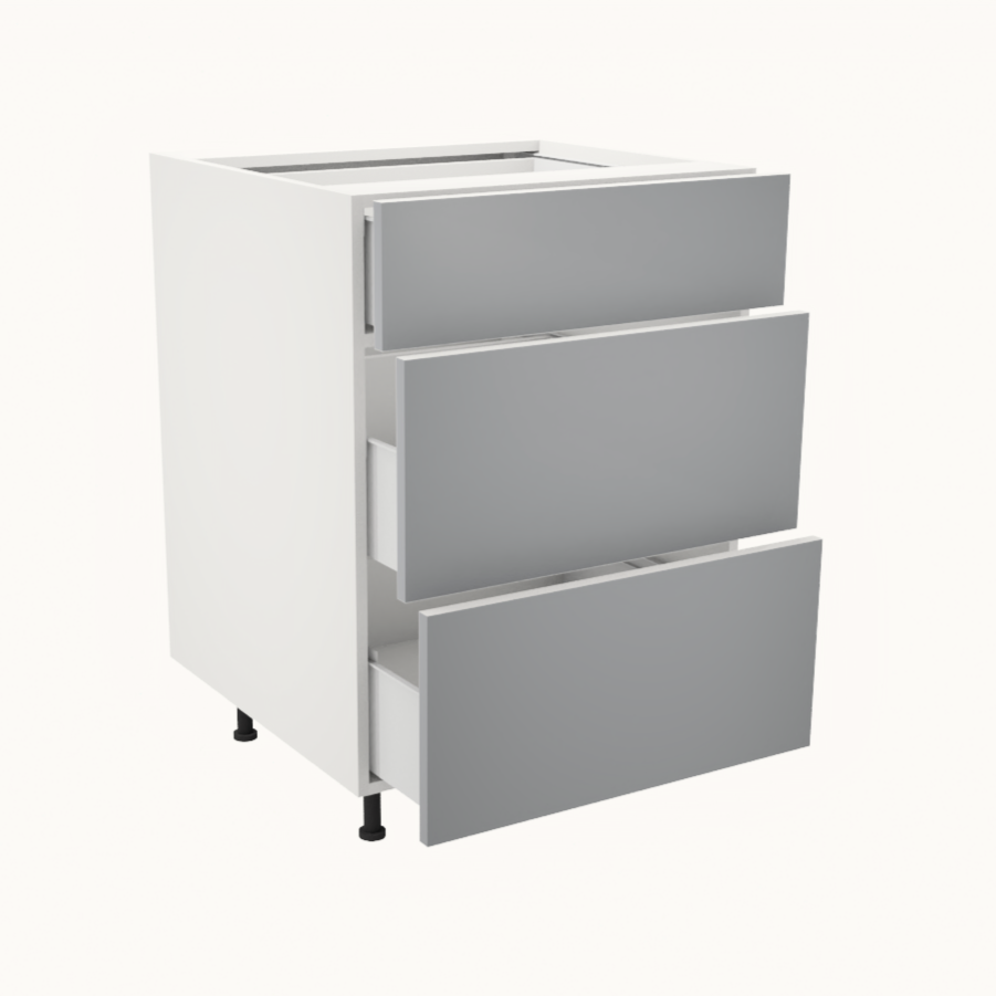 Armoire de cuisine du bas 3 tiroirs (24''L)