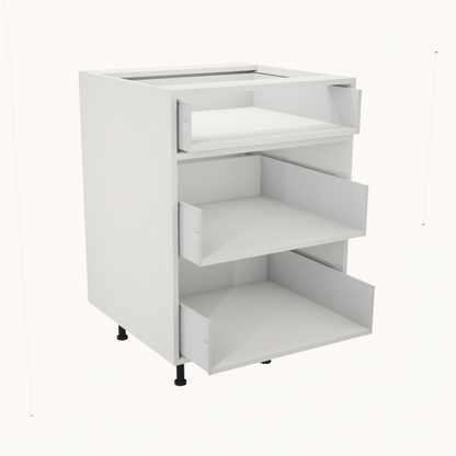 Armoire de cuisine du bas 3 tiroirs (24''L)
