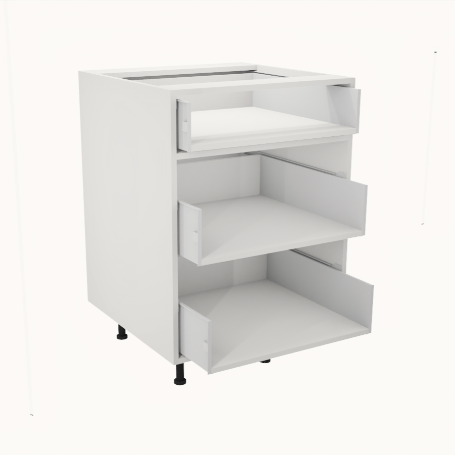 Armoire de cuisine du bas 3 tiroirs (24''L)
