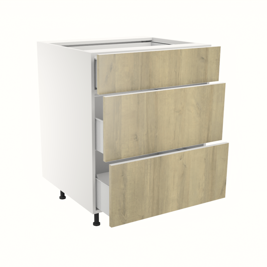 Armoire de cuisine du bas 3 tiroirs (27''L)