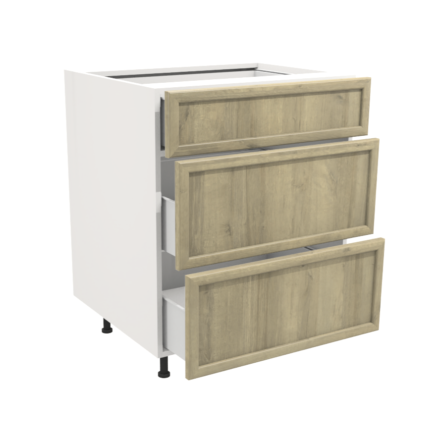 Armoire de cuisine du bas 3 tiroirs (27''L)