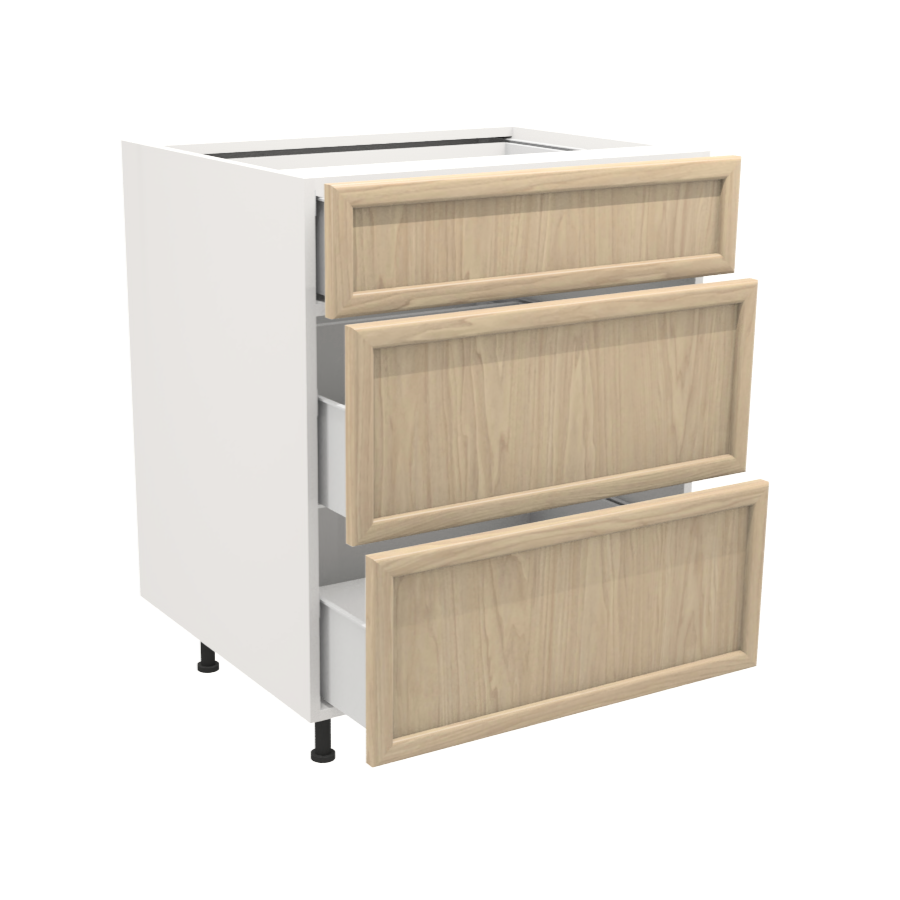 Armoire de cuisine du bas 3 tiroirs (27''L)