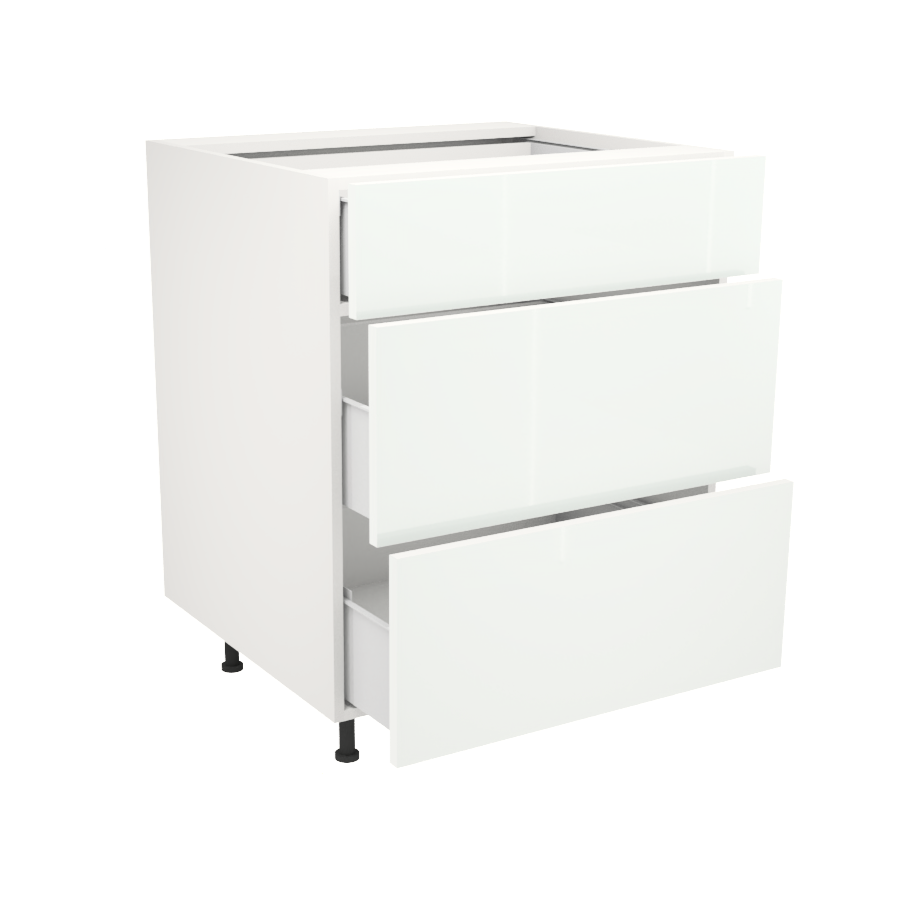 Armoire de cuisine du bas 3 tiroirs (27''L)