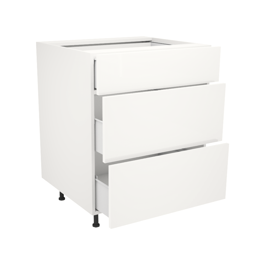 Armoire de cuisine du bas 3 tiroirs (27''L)