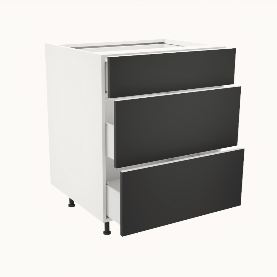 Armoire de cuisine du bas 3 tiroirs (27''L)