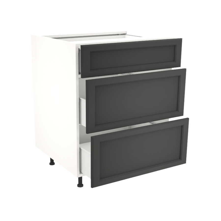 Armoire de cuisine du bas 3 tiroirs (27''L)