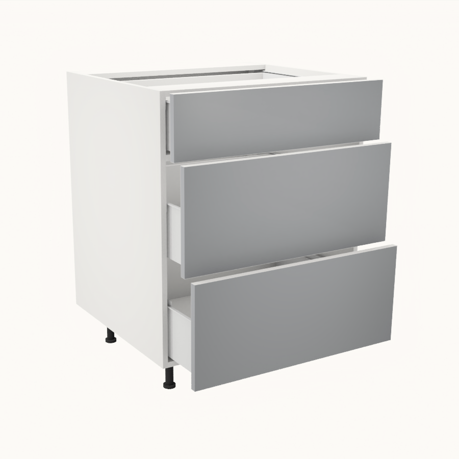 Armoire de cuisine du bas 3 tiroirs (27''L)