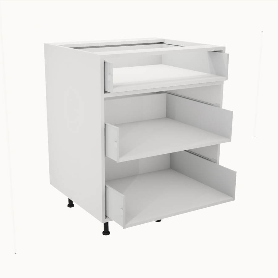 Armoire de cuisine du bas 3 tiroirs (27''L)