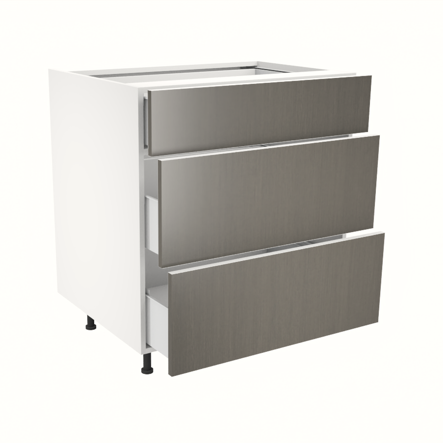Armoire de cuisine du bas 3 tiroirs  (30''L)