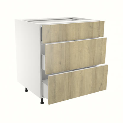 Armoire de cuisine du bas 3 tiroirs  (30''L)