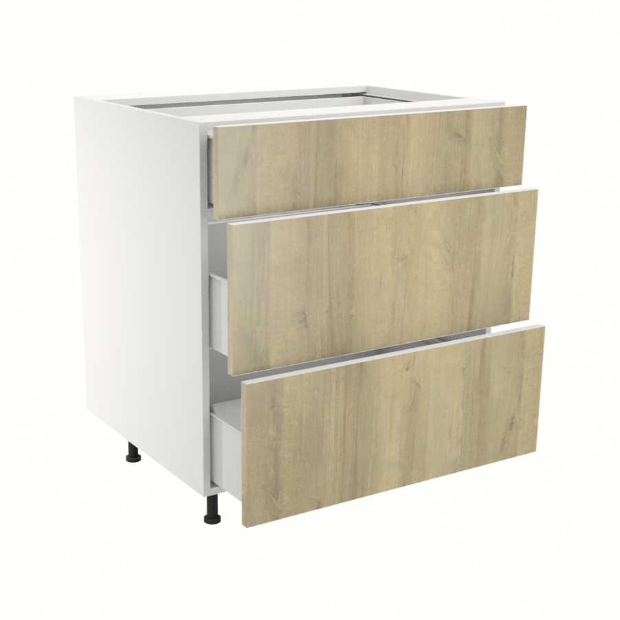 Armoire de cuisine du bas 3 tiroirs  (30''L)