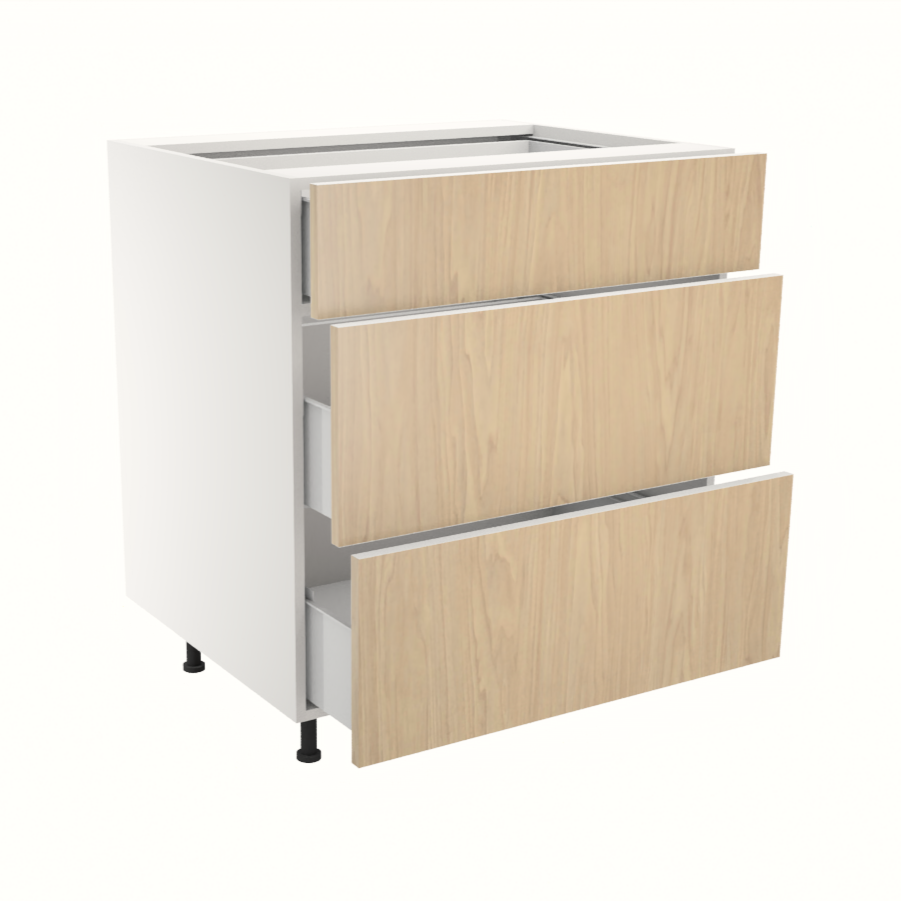 Armoire de cuisine du bas 3 tiroirs  (30''L)
