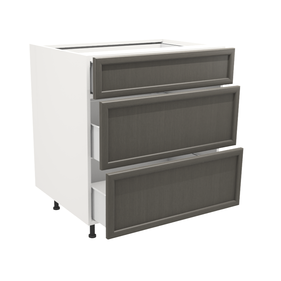 Armoire de cuisine du bas 3 tiroirs  (30''L)
