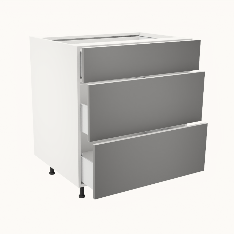 Armoire de cuisine du bas 3 tiroirs  (30''L)