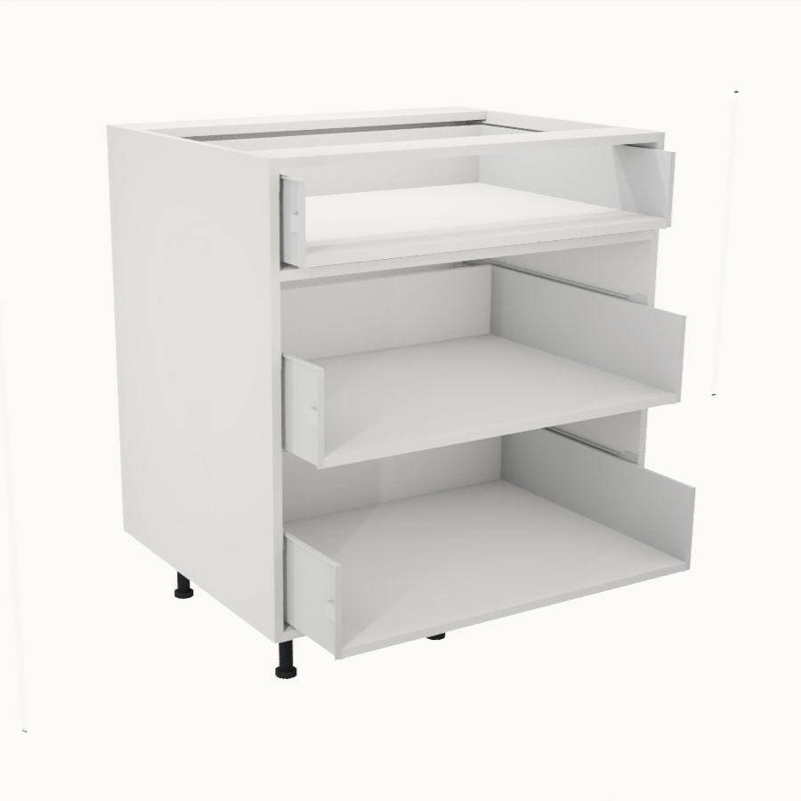 Armoire de cuisine du bas 3 tiroirs  (30''L)