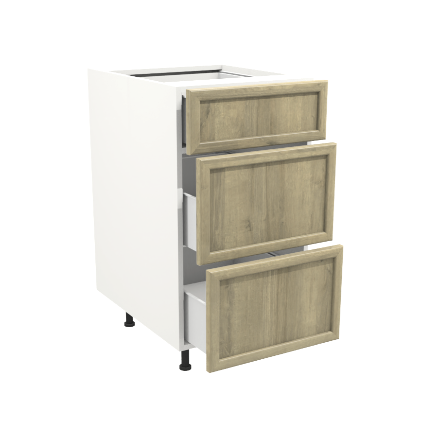 Kitchen 3 drawer base cabinet 15''