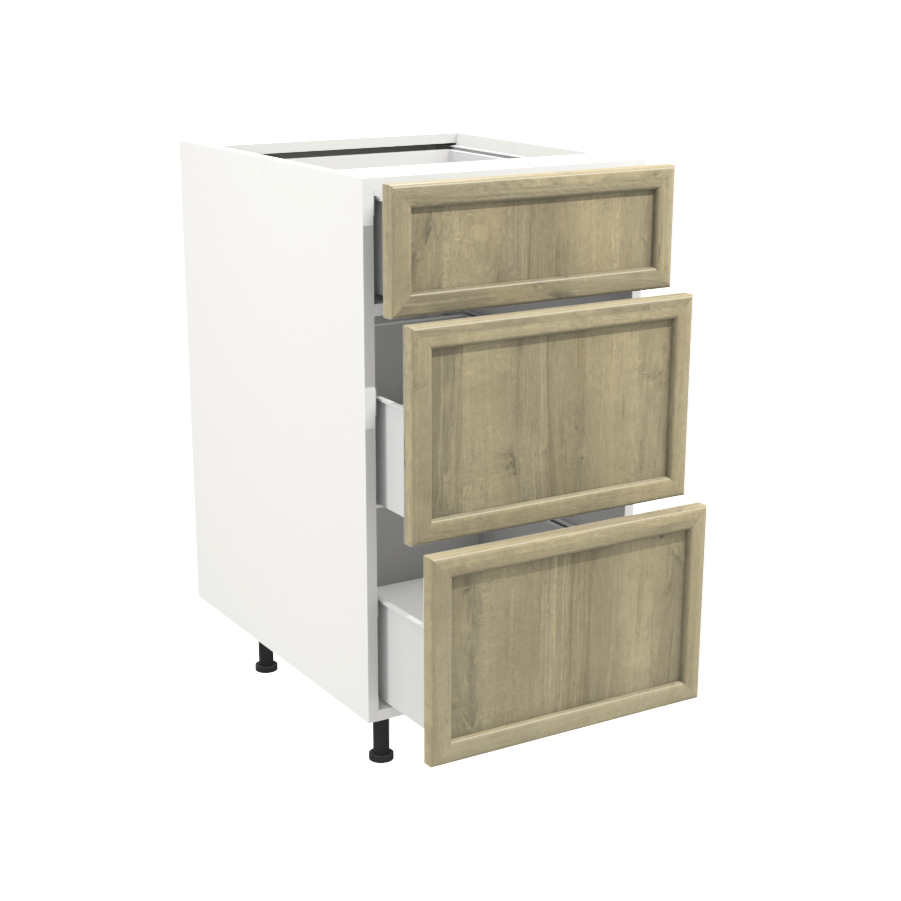 Armoire de cuisine du bas 3 tiroirs (15''L)