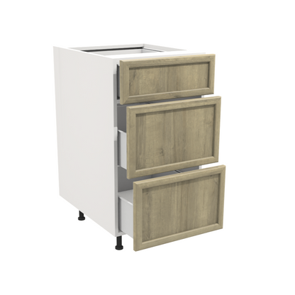 Armoire de cuisine du bas 3 tiroirs (18''L)