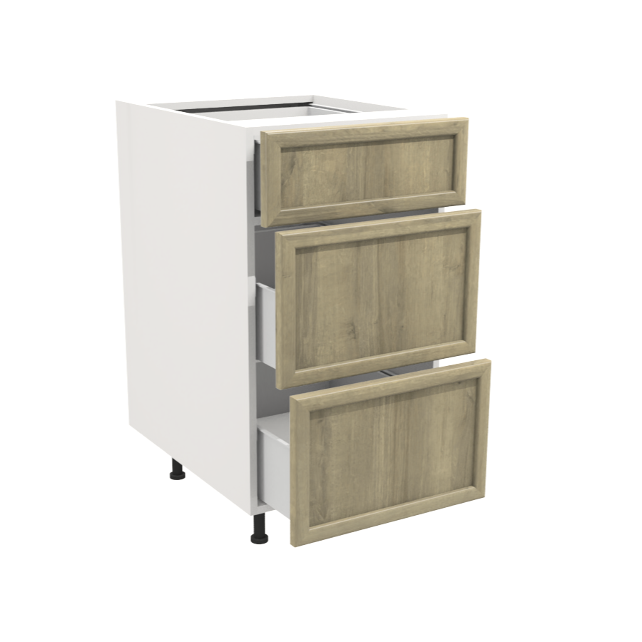 Armoire de cuisine du bas 3 tiroirs (18''L)