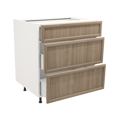 Armoire de cuisine du bas 3 tiroirs  (30''L)