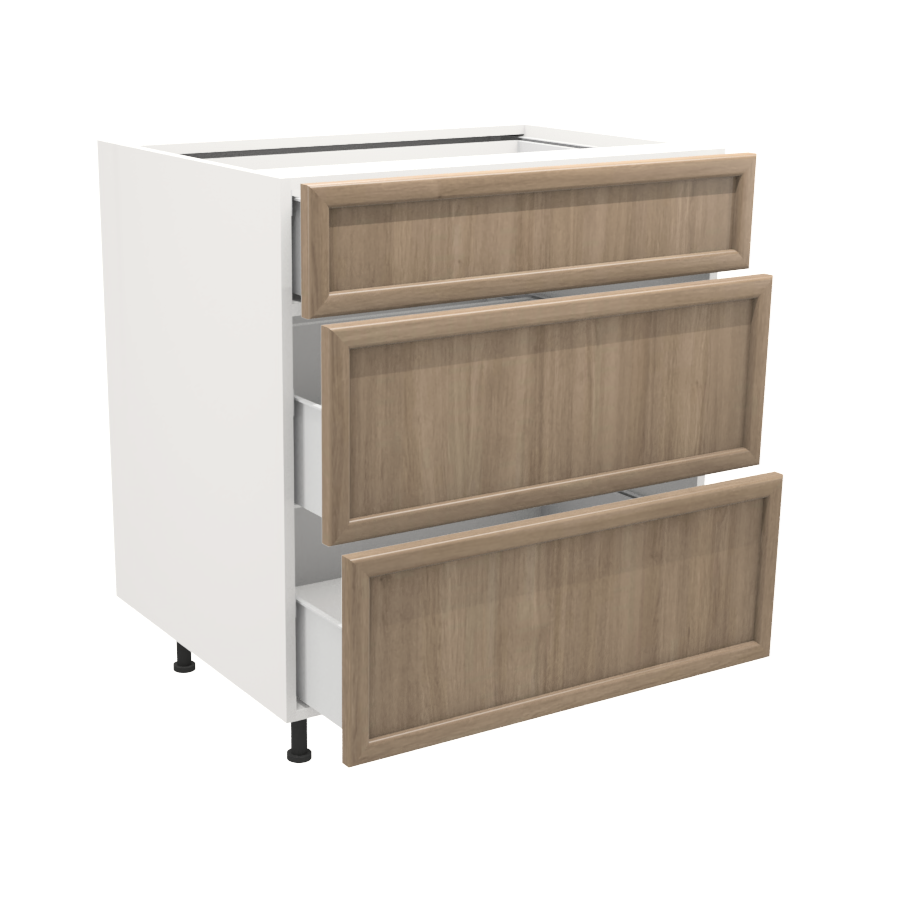 Armoire de cuisine du bas 3 tiroirs  (30''L)