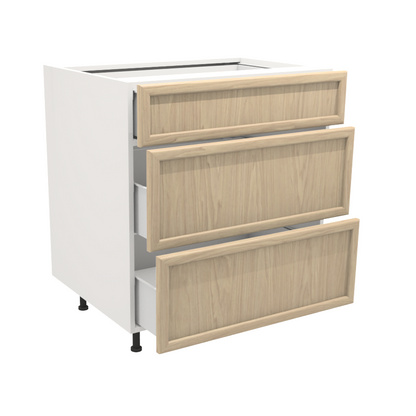 Armoire de cuisine du bas 3 tiroirs  (30''L)