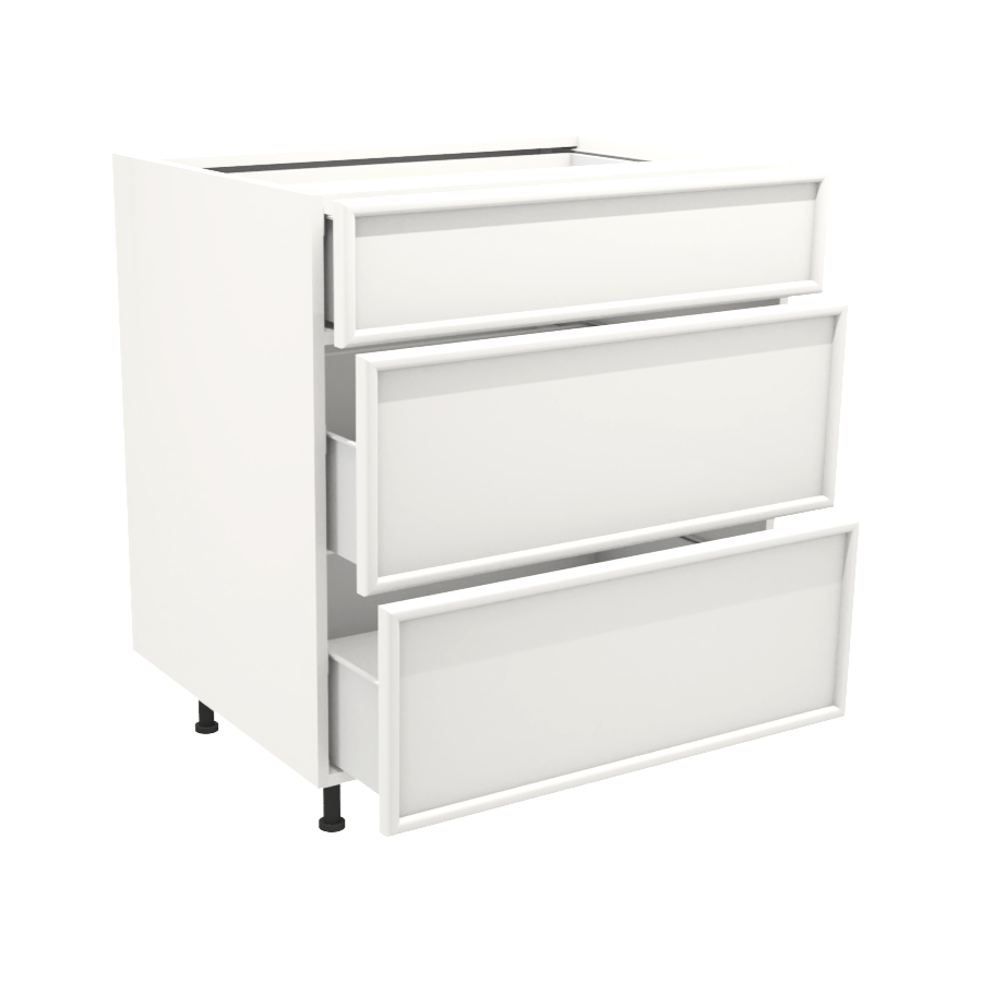 Armoire de cuisine du bas 3 tiroirs  (30''L)