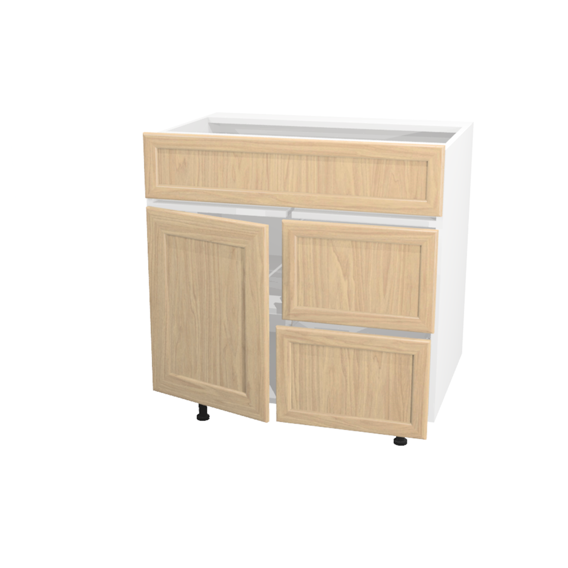 Vanité de salle de bain (30”) 1 porte et 2 tiroirs