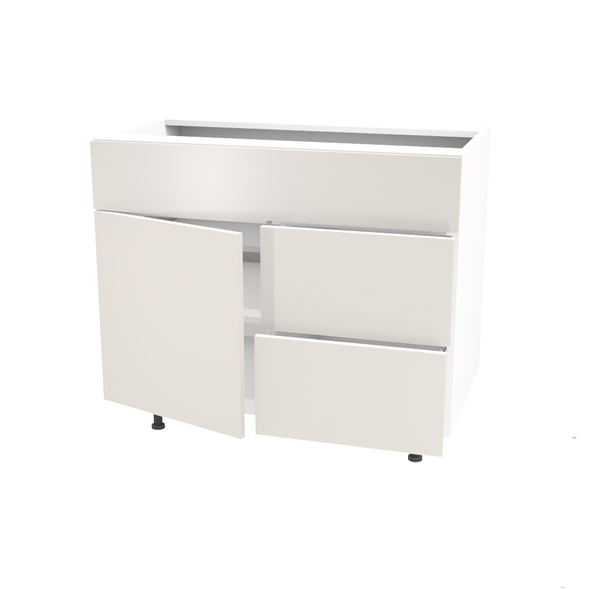 Bathroom vanity 1 door and 2 drawers 36''L