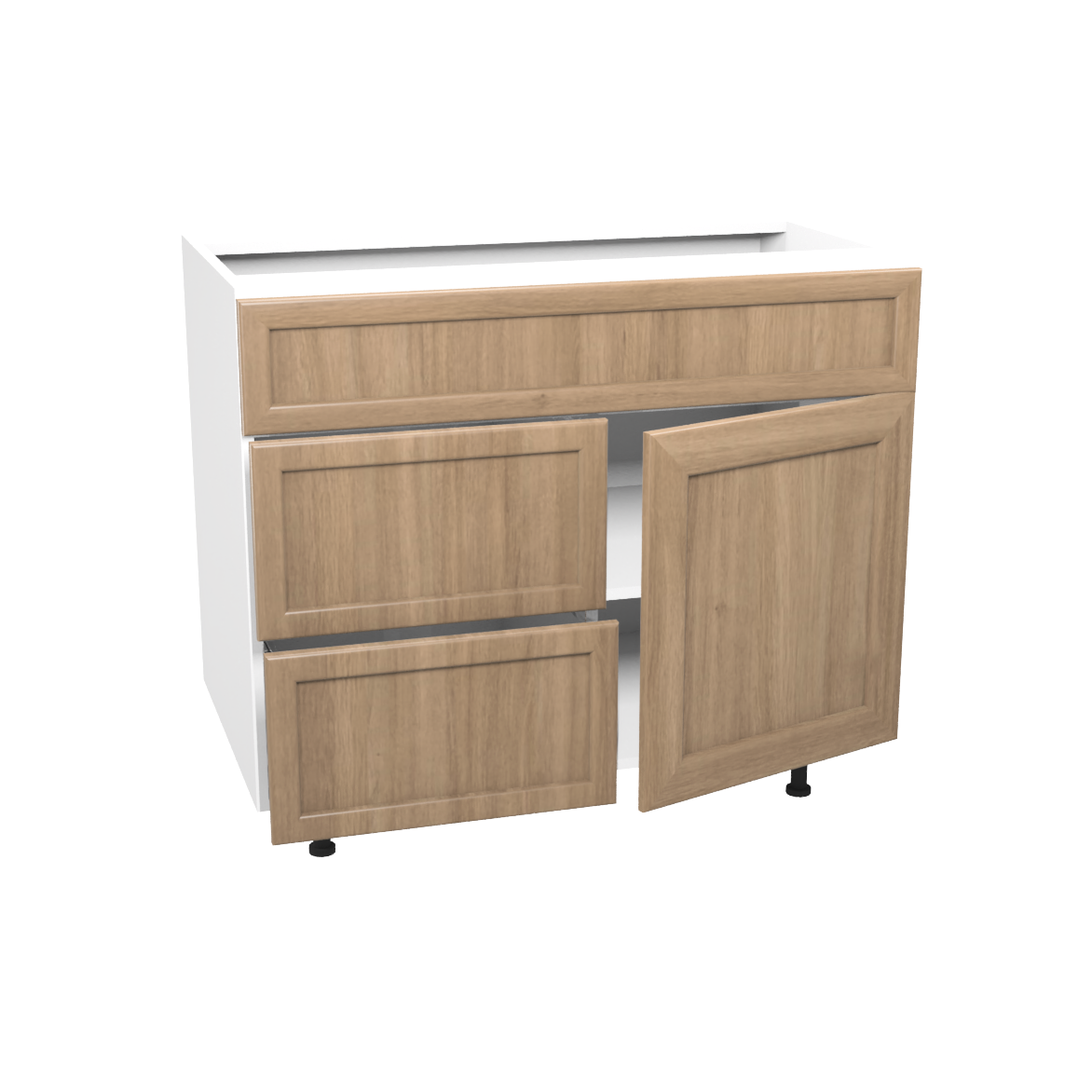 Bathroom vanity 1 door and 2 drawers 36''L