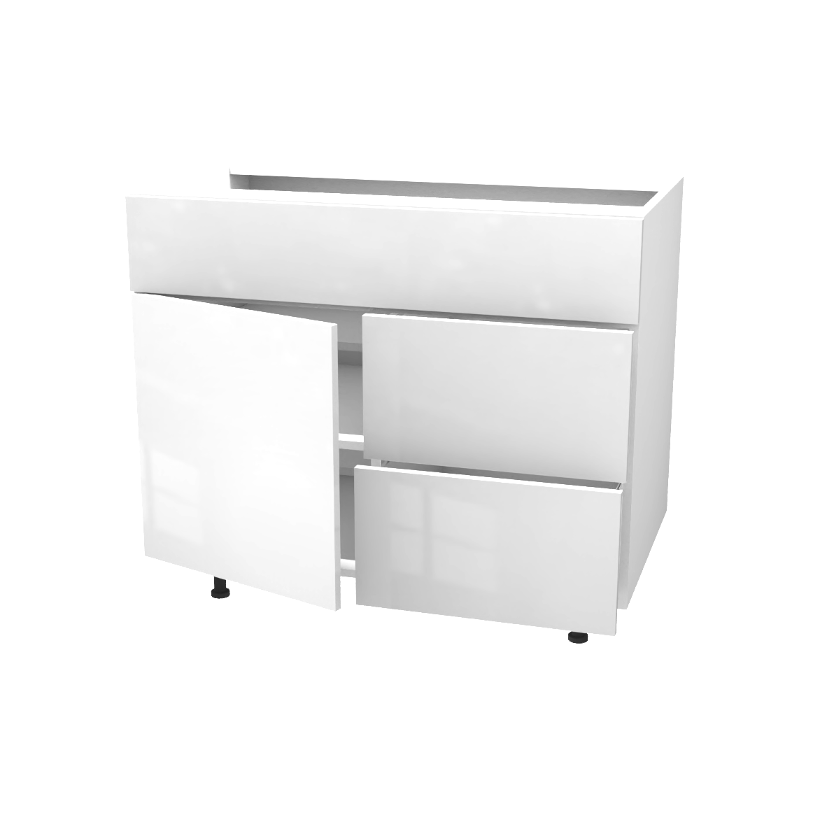 Bathroom vanity 1 door and 2 drawers 36''L