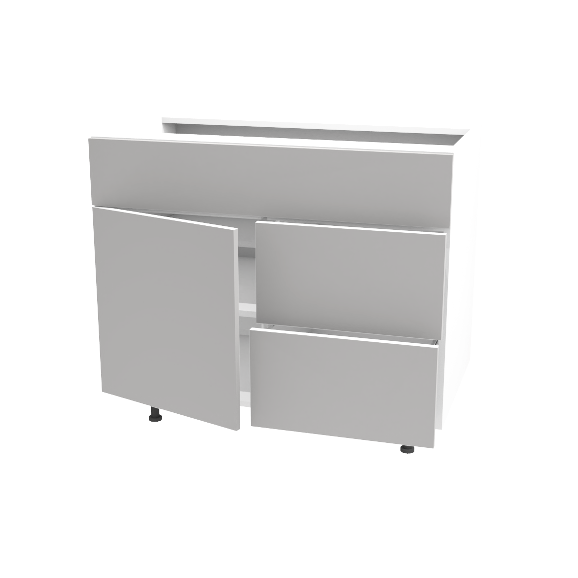 Bathroom vanity 1 door and 2 drawers 36''L