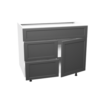 Bathroom vanity 1 door and 2 drawers 36''L