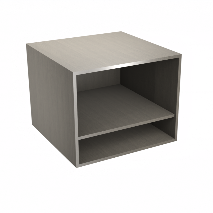 Microwave open niche cabinet 24''L x 19 1/4''H x 23 3/4''