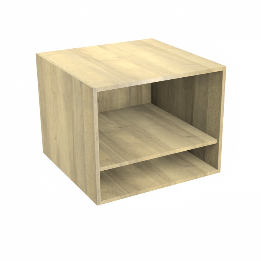 Microwave open niche cabinet 24''L x 19 1/4''H x 23 3/4''
