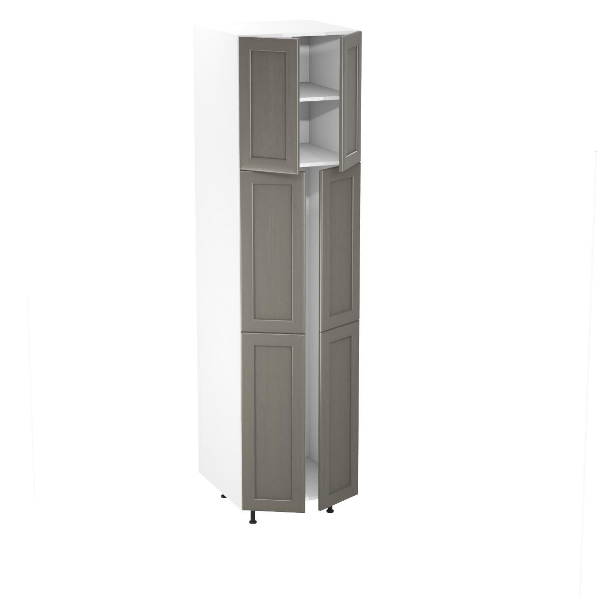 Kitchen broom/tall storage cabinet 24''W x 90''H x 23 3/4''D