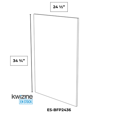 Panneau de finition pour armoire de bas (24 1/2''L x 34 3/4''H)