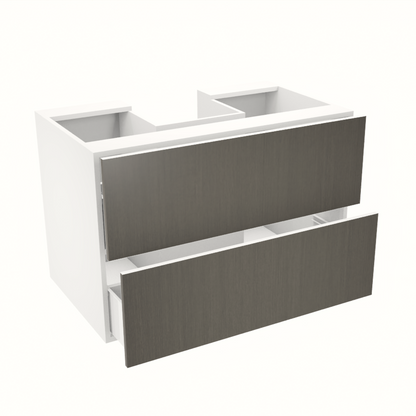 36'' hanging/floating vanity with two large drawers