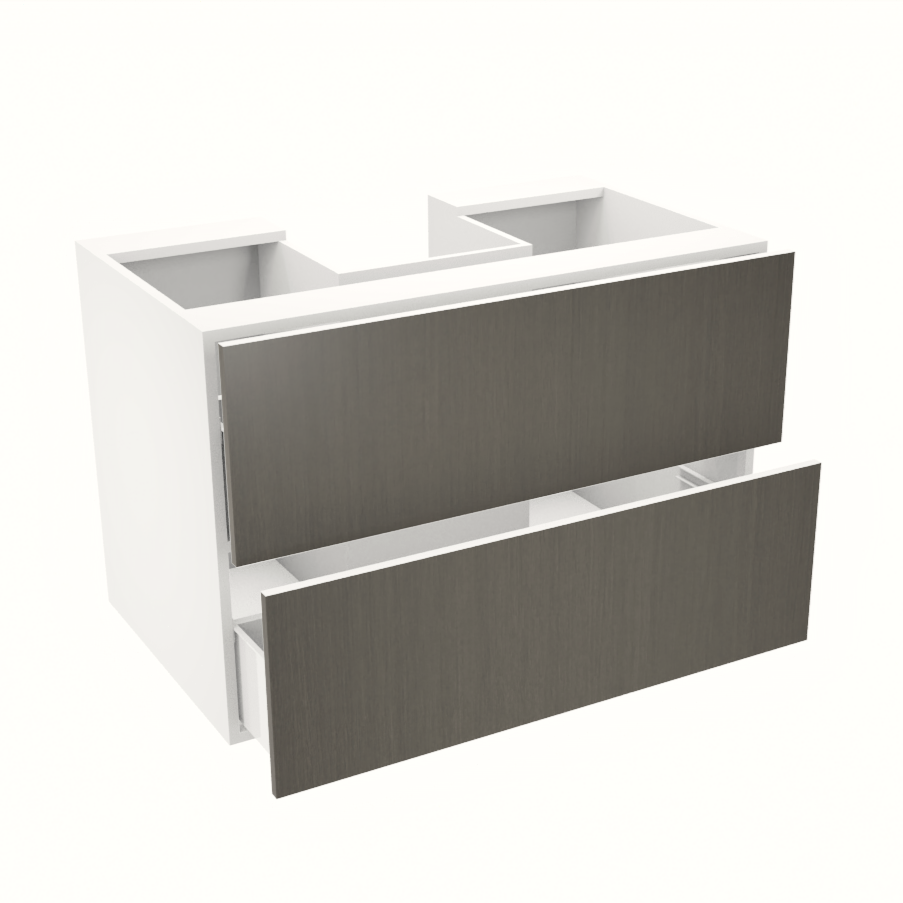 36'' hanging/floating vanity with two large drawers