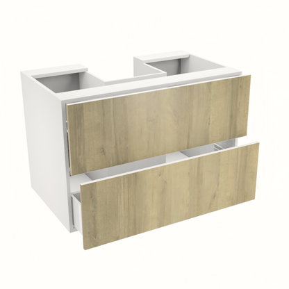36'' hanging/floating vanity with two large drawers