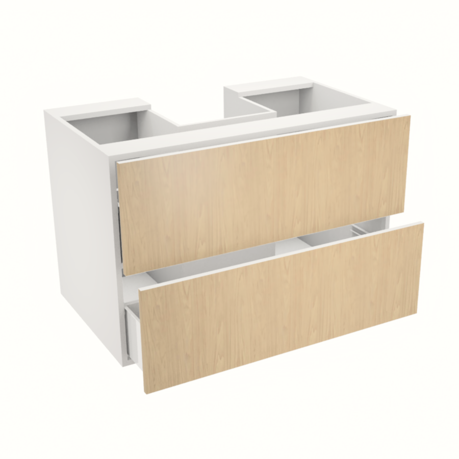 36'' hanging/floating vanity with two large drawers