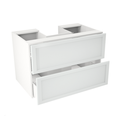 36'' hanging/floating vanity with two large drawers