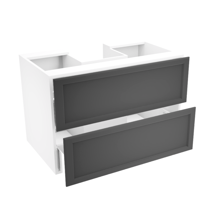 36'' hanging/floating vanity with two large drawers