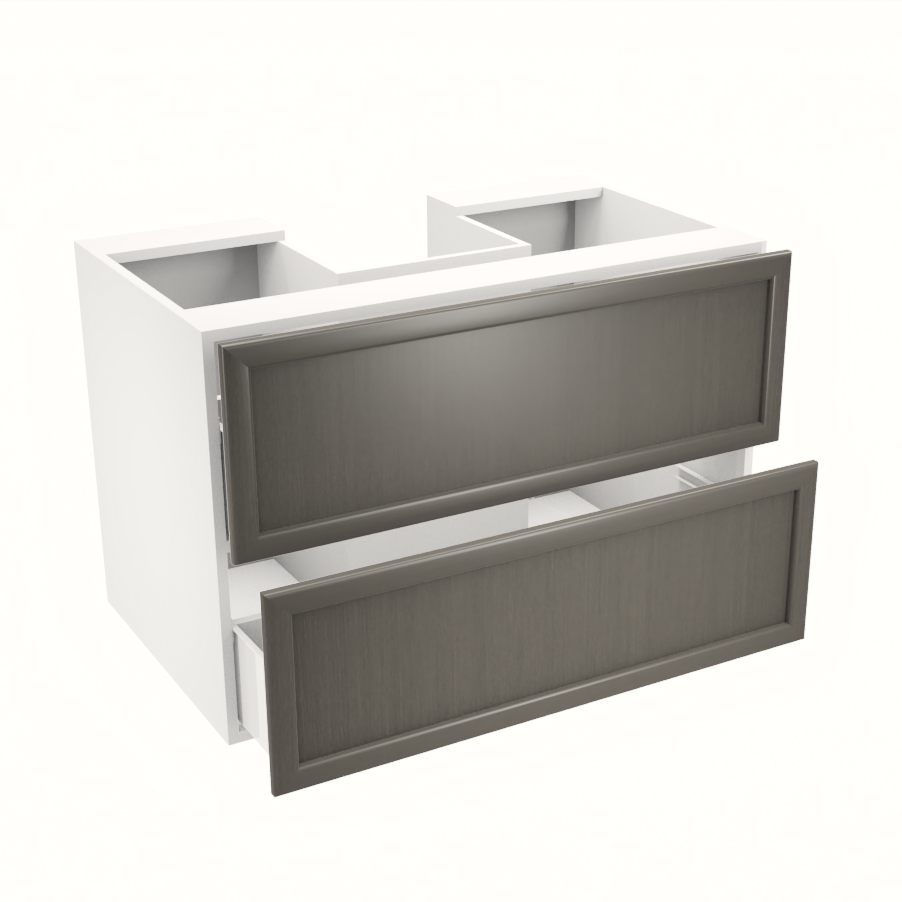 36'' hanging/floating vanity with two large drawers