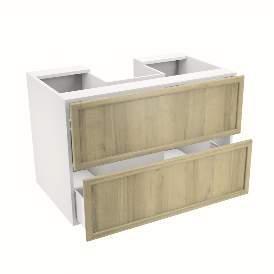 36'' hanging/floating vanity with two large drawers