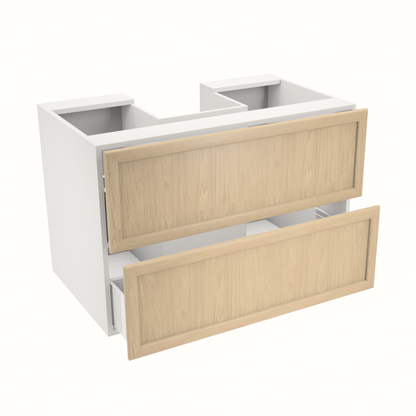 36'' hanging/floating vanity with two large drawers